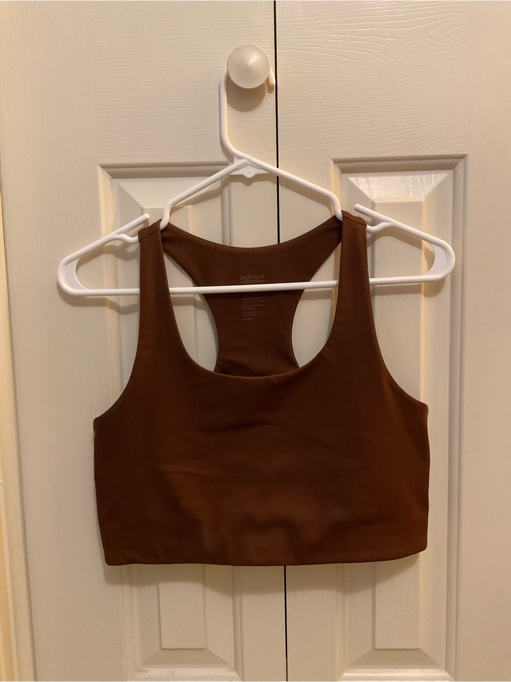 Girlfriend Collective | Paloma Racerback Bra (Medium) | Brown